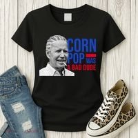 Corn Pop Was A Bad Dude Funny Joe Biden Women's T-Shirt thumb 3