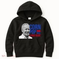 Corn Pop Was A Bad Dude Funny Joe Biden Kids Hoodie thumb 0