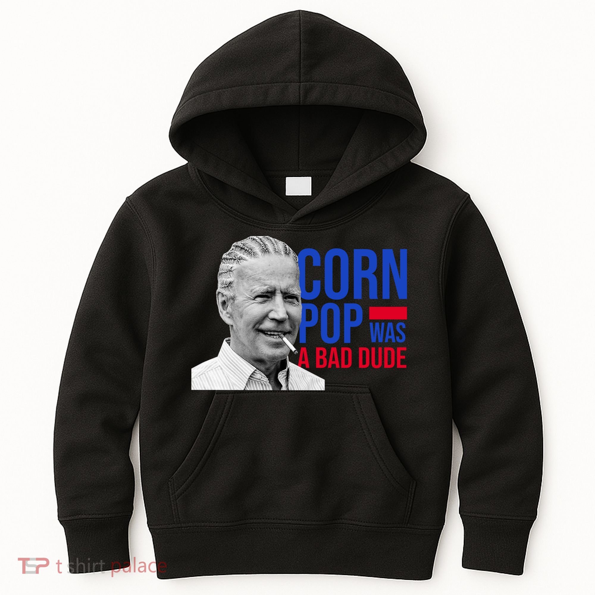Corn Pop Was A Bad Dude Funny Joe Biden Kids Hoodie