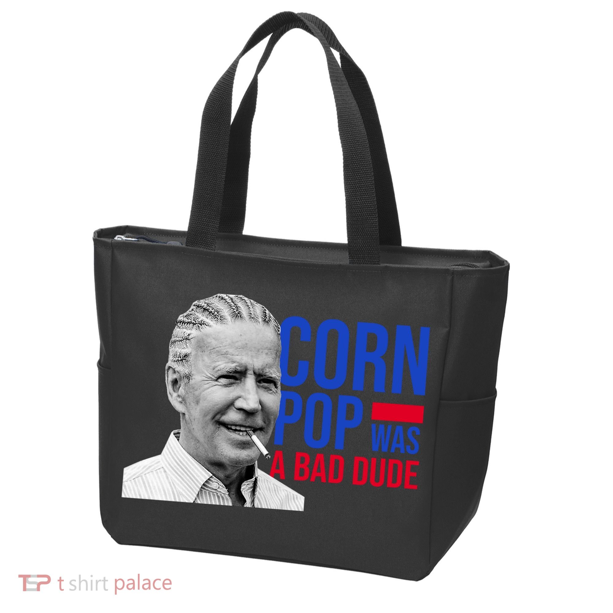 Corn Pop Was A Bad Dude Funny Joe Biden Tote Bag