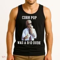 Corn Pop Was A Bad Dude Joe Biden Funny Political Meme Tank Top thumb 3