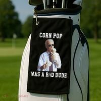 Corn Pop Was A Bad Dude Joe Biden Funny Political Meme Golf Towel thumb 2