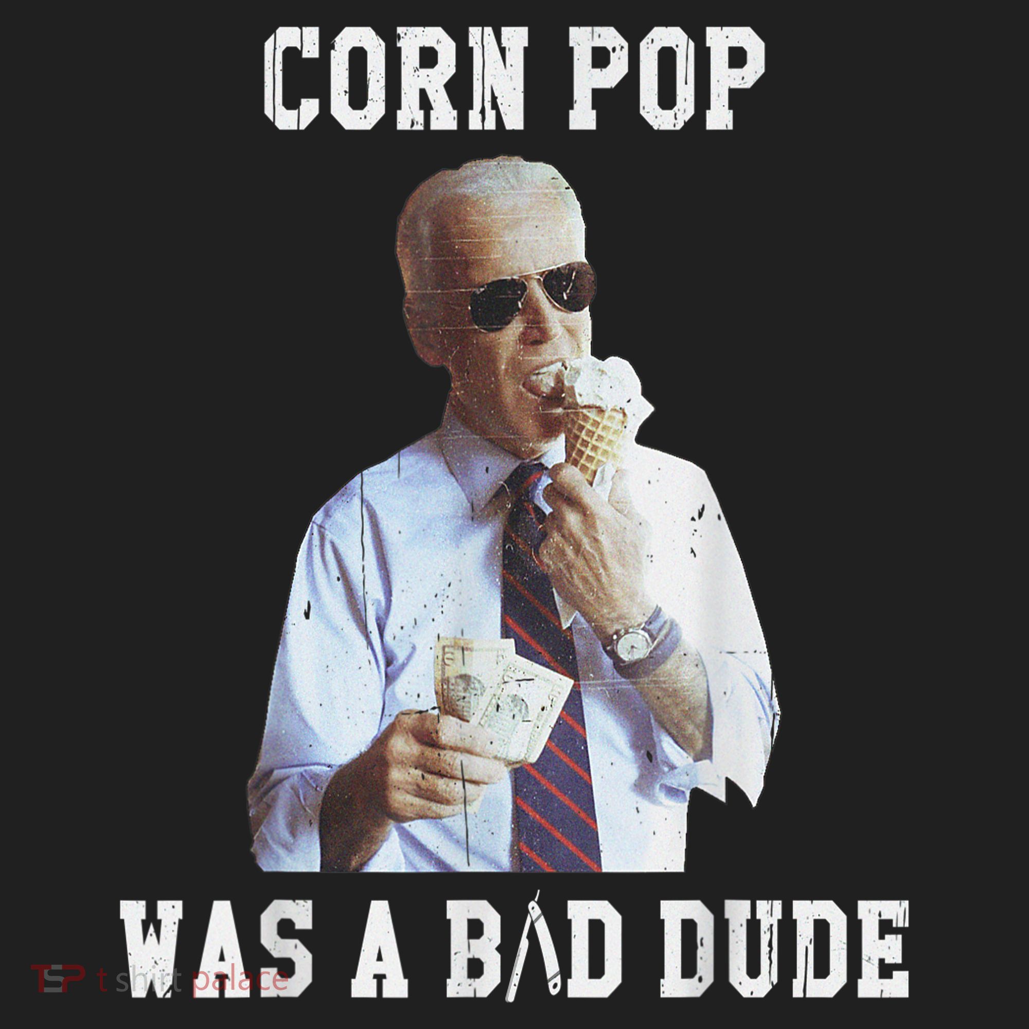 Corn Pop Was A Bad Dude Joe Biden Funny Political Meme Golf Towel