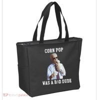 Corn Pop Was A Bad Dude Joe Biden Funny Political Meme Tote Bag thumb 2
