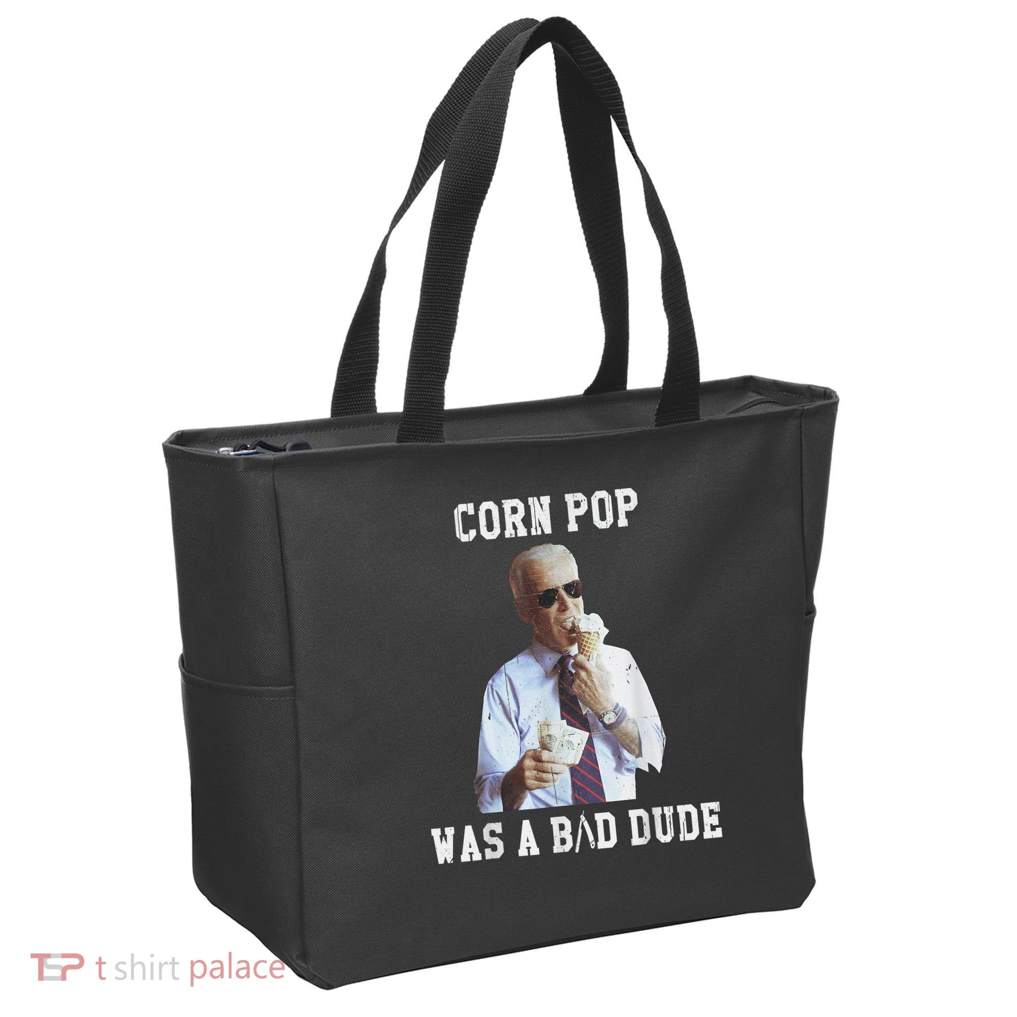 Corn Pop Was A Bad Dude Joe Biden Funny Political Meme Tote Bag