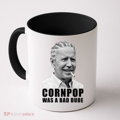 Corn Pop Was A Bade Due Funny Joe Biden Vintage Coffee Mug