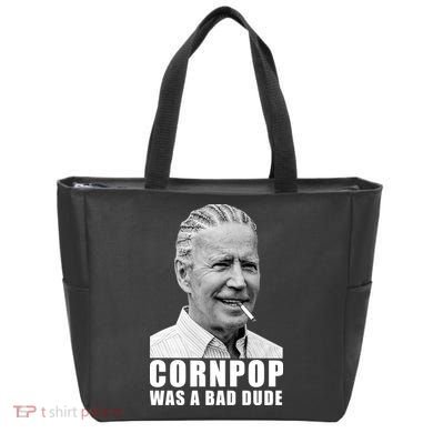 Corn Pop Was A Bade Due Funny Joe Biden Vintage Tote Bag