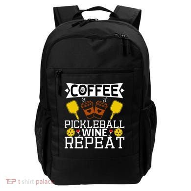 Coffee Pickleball Wine Repeat Backpack