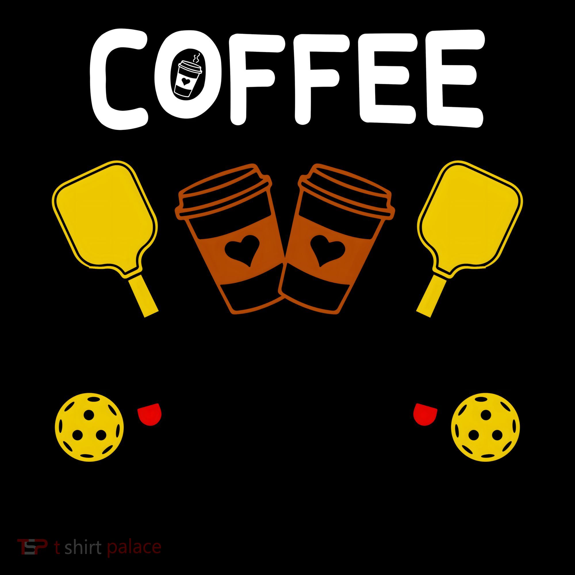 Coffee Pickleball Wine Repeat Coffee Mug