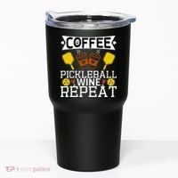 Coffee Pickleball Wine Repeat Tumbler thumb 0