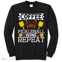 Coffee Pickleball Wine Repeat Tall Sweatshirt thumb 0