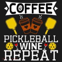 Coffee Pickleball Wine Repeat Tall Sweatshirt thumb 2