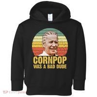 Corn Pop Was A Bad Dude Biden Funny Toddler Hoodie thumb 0