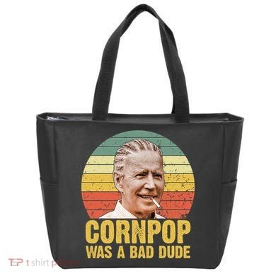 Corn Pop Was A Bad Dude Biden Funny Tote Bag