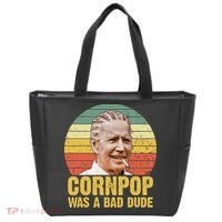 Corn Pop Was A Bad Dude Biden Funny Tote Bag thumb 0