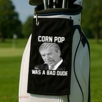 Corn Pop Was A Bad Dude Joe Biden Parody Golf Towel thumb 2