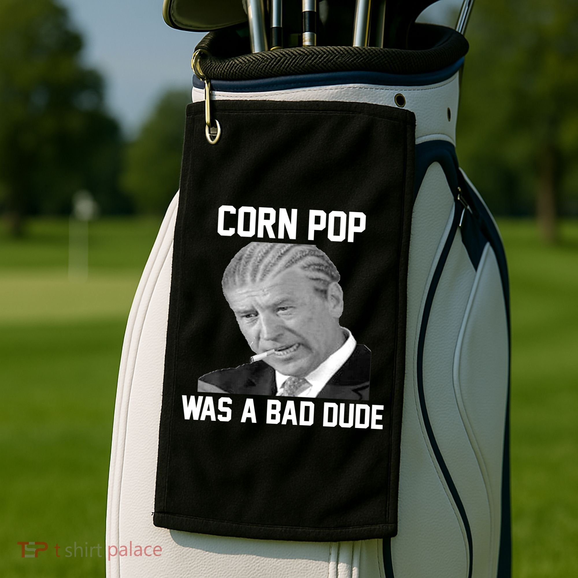 Corn Pop Was A Bad Dude Joe Biden Parody Golf Towel