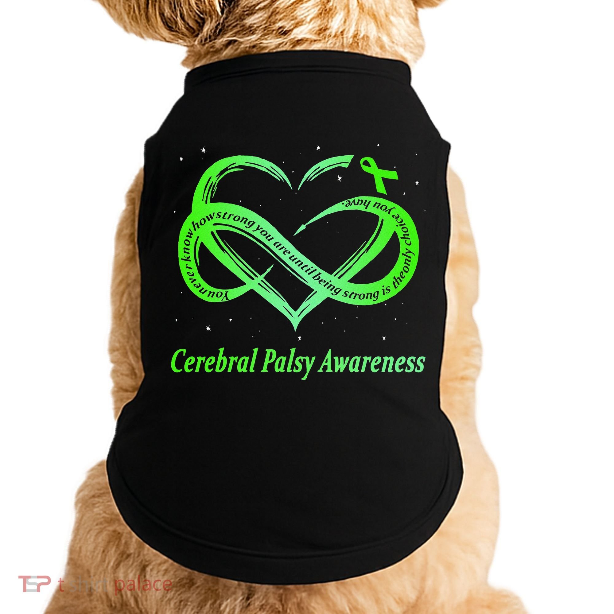 Cerebral Palsy Warrior CP Awareness Doggie Tank