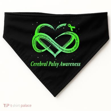 Cerebral Palsy Warrior CP Awareness USA-Made Doggie Bandana