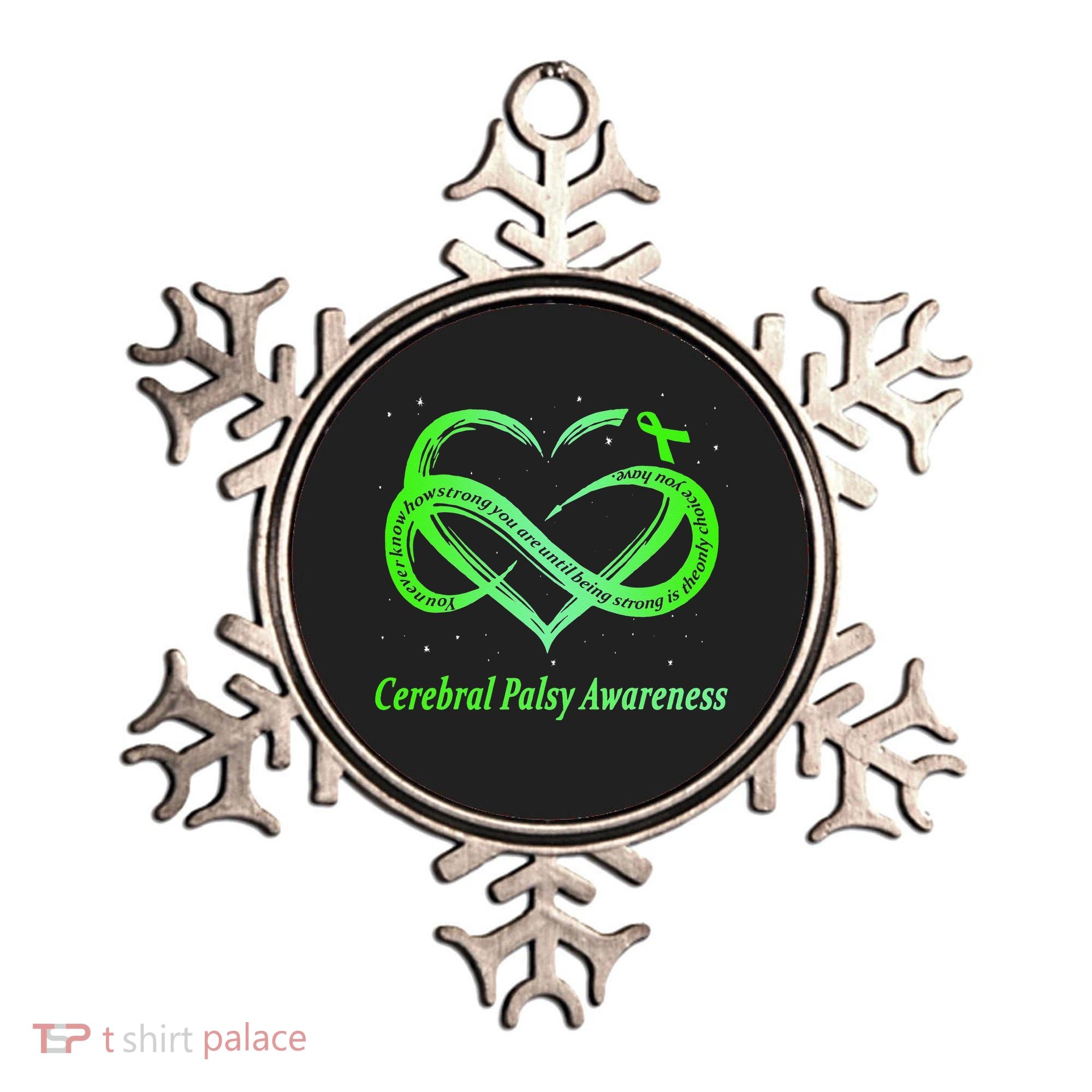 Cerebral Palsy Warrior CP Awareness Ornament