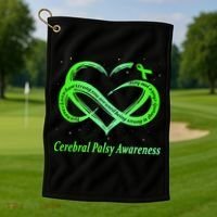 Cerebral Palsy Warrior CP Awareness Golf Towel thumb 1