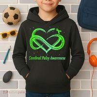 Cerebral Palsy Warrior CP Awareness Kids Hoodie thumb 2