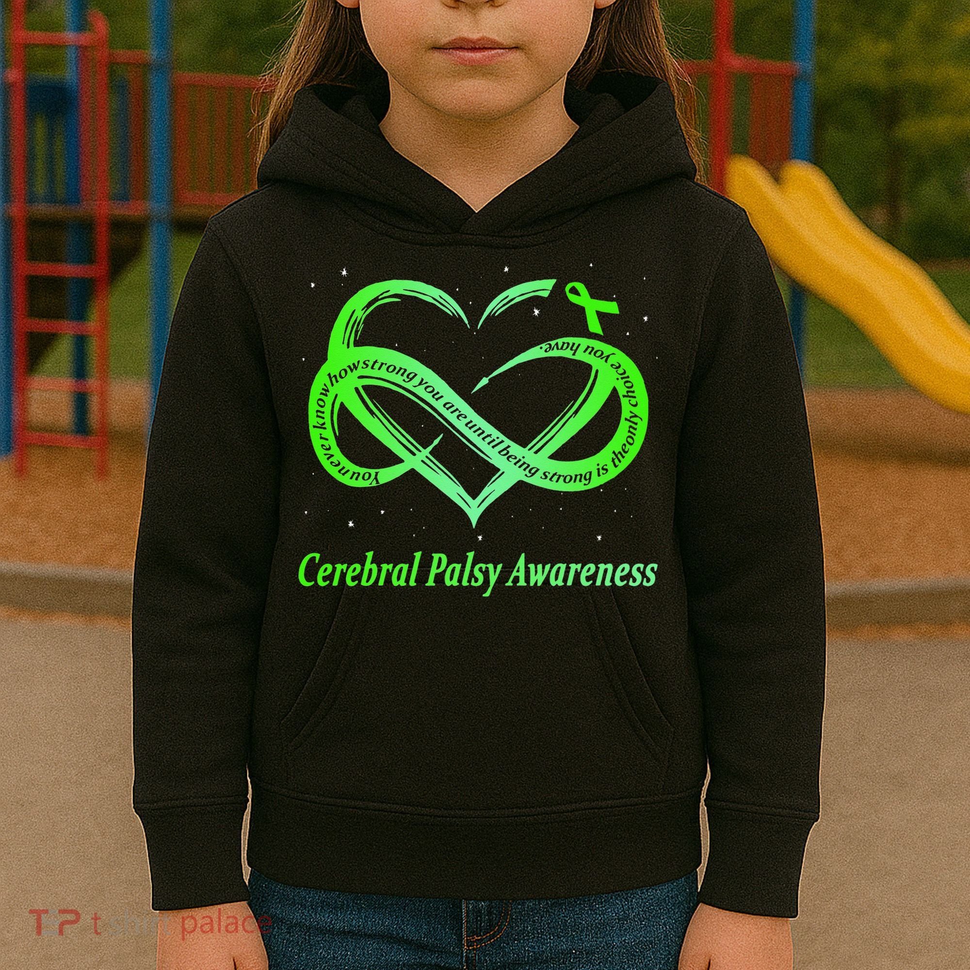 Cerebral Palsy Warrior CP Awareness Kids Hoodie