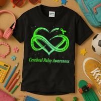 Cerebral Palsy Warrior CP Awareness Kids T-Shirt thumb 3