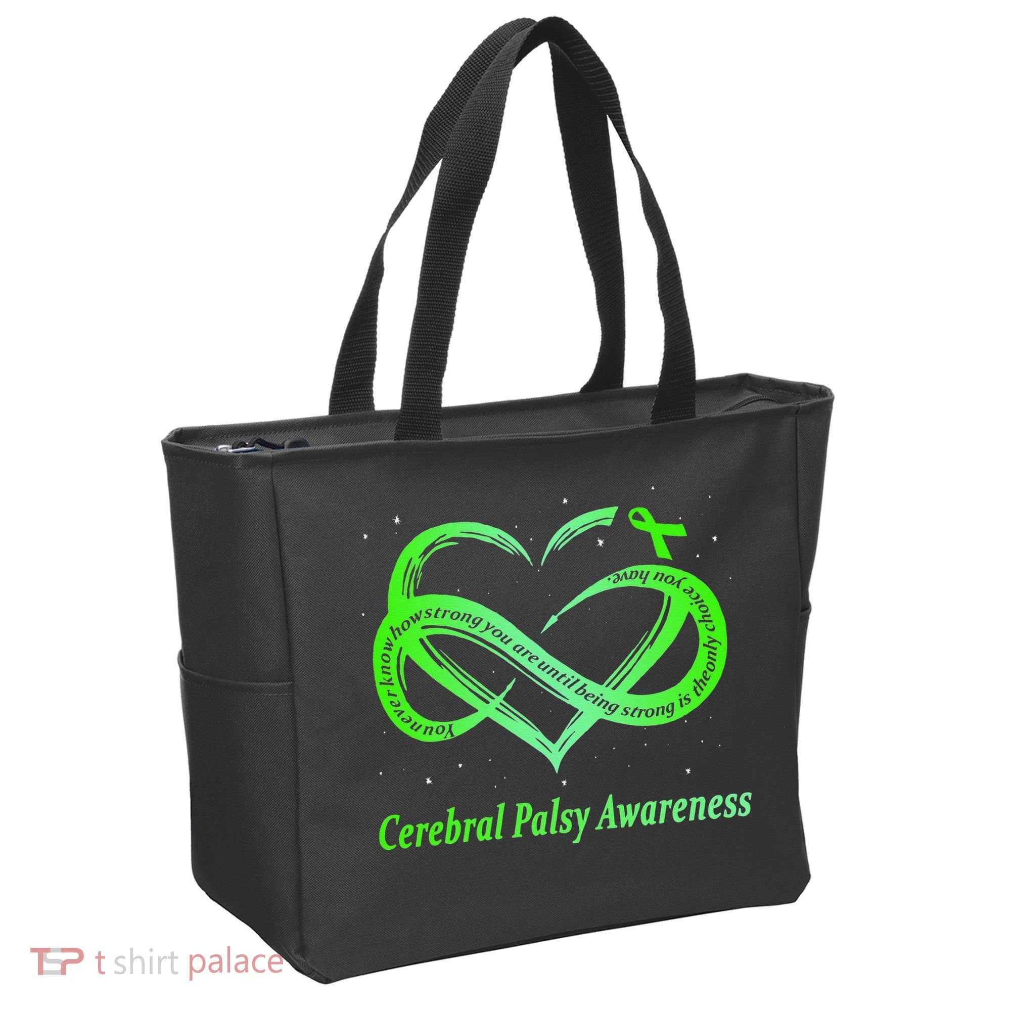 Cerebral Palsy Warrior CP Awareness Tote Bag