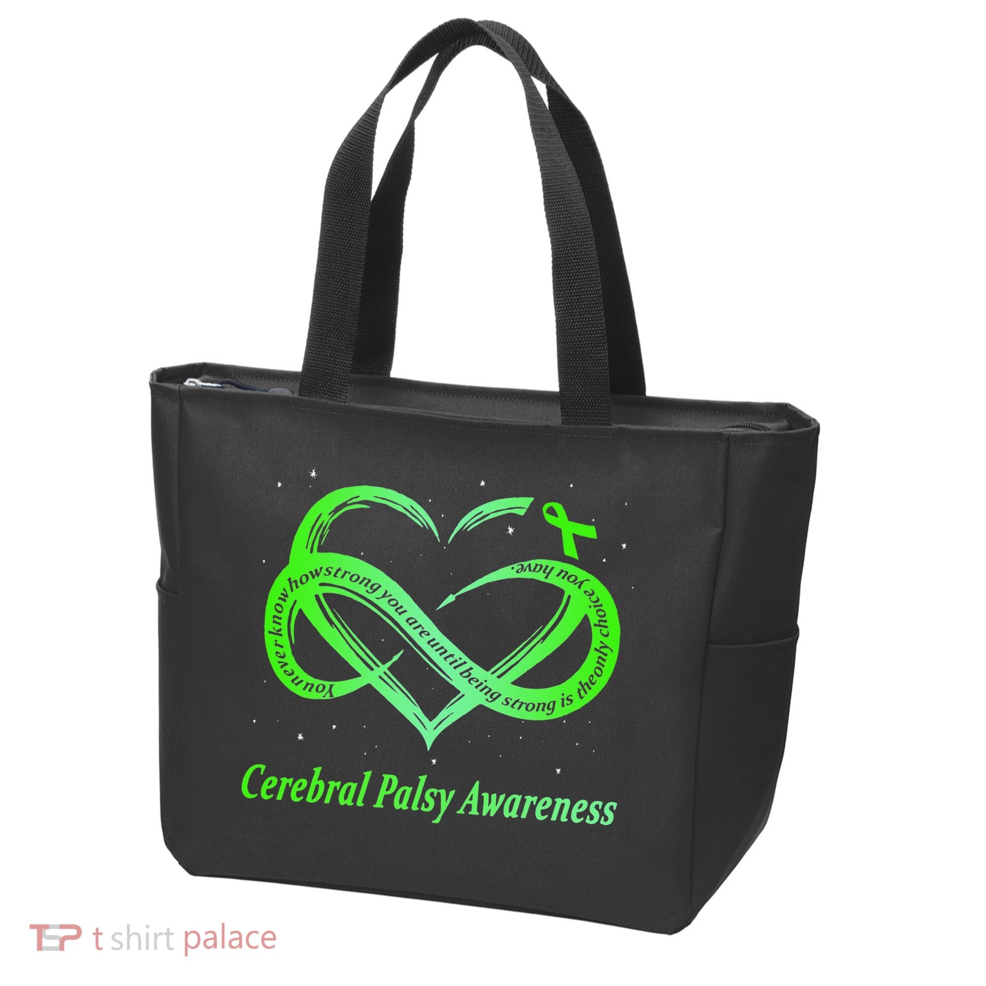 Cerebral Palsy Warrior CP Awareness Tote Bag
