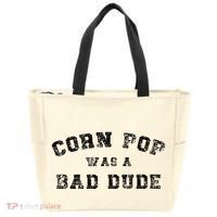 Corn Pop Was A Bad Dude Athletic Cornpop Meme Tote Bag thumb 0