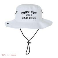 Corn Pop Was A Bad Dude Athletic Cornpop Meme Bucket Hat thumb 0