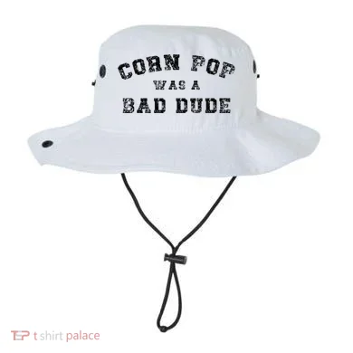 Corn Pop Was A Bad Dude Athletic Cornpop Meme Bucket Hat