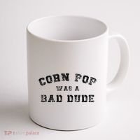 Corn Pop Was A Bad Dude Athletic Cornpop Meme Coffee Mug thumb 1