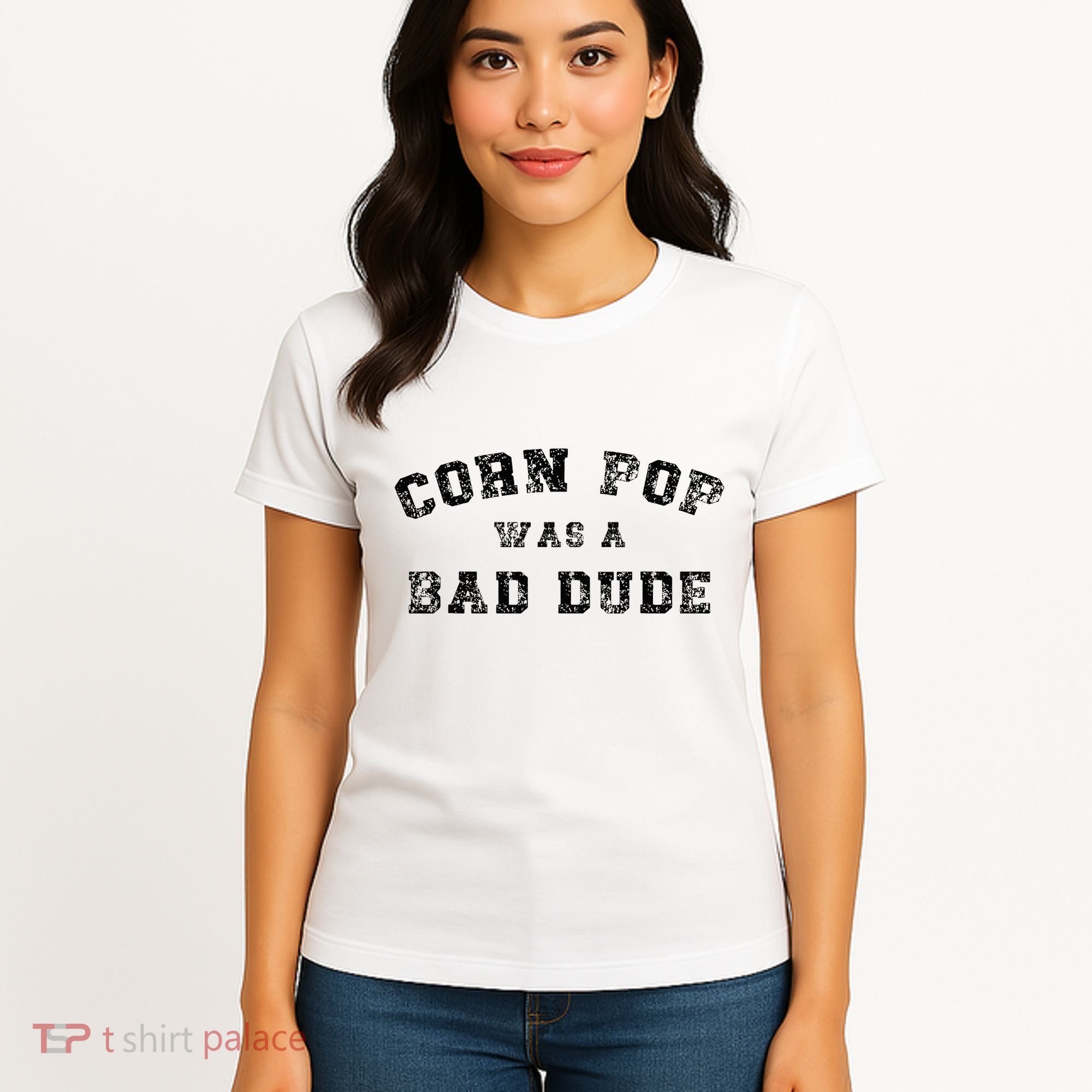 Corn Pop Was A Bad Dude Athletic Cornpop Meme Women's T-Shirt