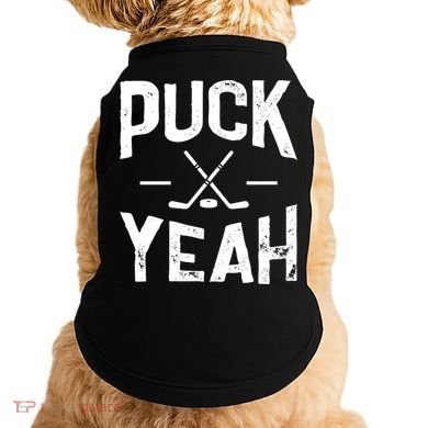 Cool Puck Yeah Design For Ice Hockey Player Gift Doggie Tank