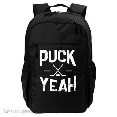 Cool Puck Yeah Design For Ice Hockey Player Gift Backpack