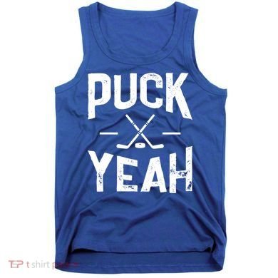 Cool Puck Yeah Design For Ice Hockey Player Gift Tank Top