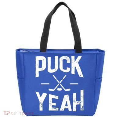 Cool Puck Yeah Design For Ice Hockey Player Gift Tote Bag