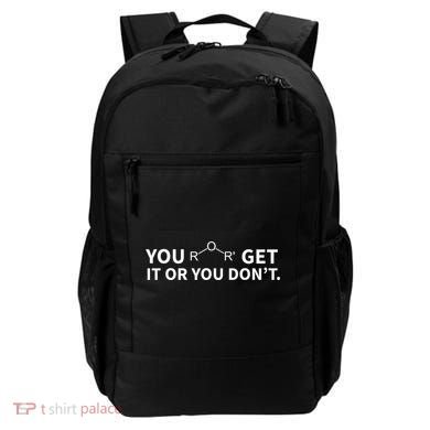 Chemistry Pun You Ether Get It Or You Dont Backpack