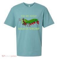 Crustacean Quote Ask Me About Mantis Shrimp Sueded Cloud Jersey T-Shirt thumb 0