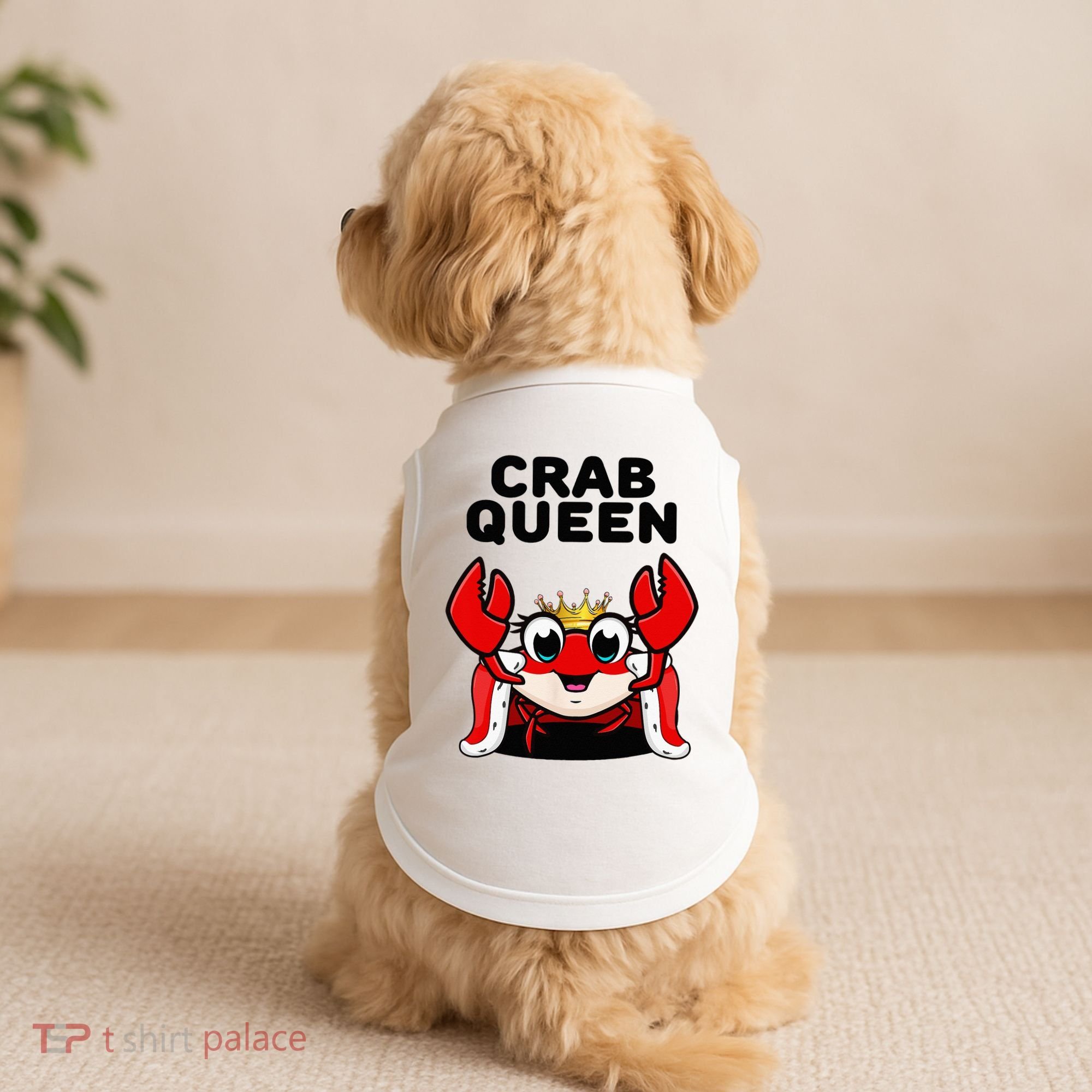Crab Queen Crab Crab Doggie Tank