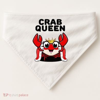 Crab Queen Crab Crab USA-Made Doggie Bandana