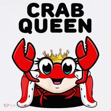 Crab Queen Crab Crab USA-Made Doggie Bandana