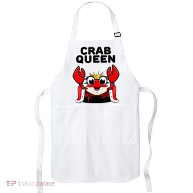 Crab Queen Crab Crab Apron