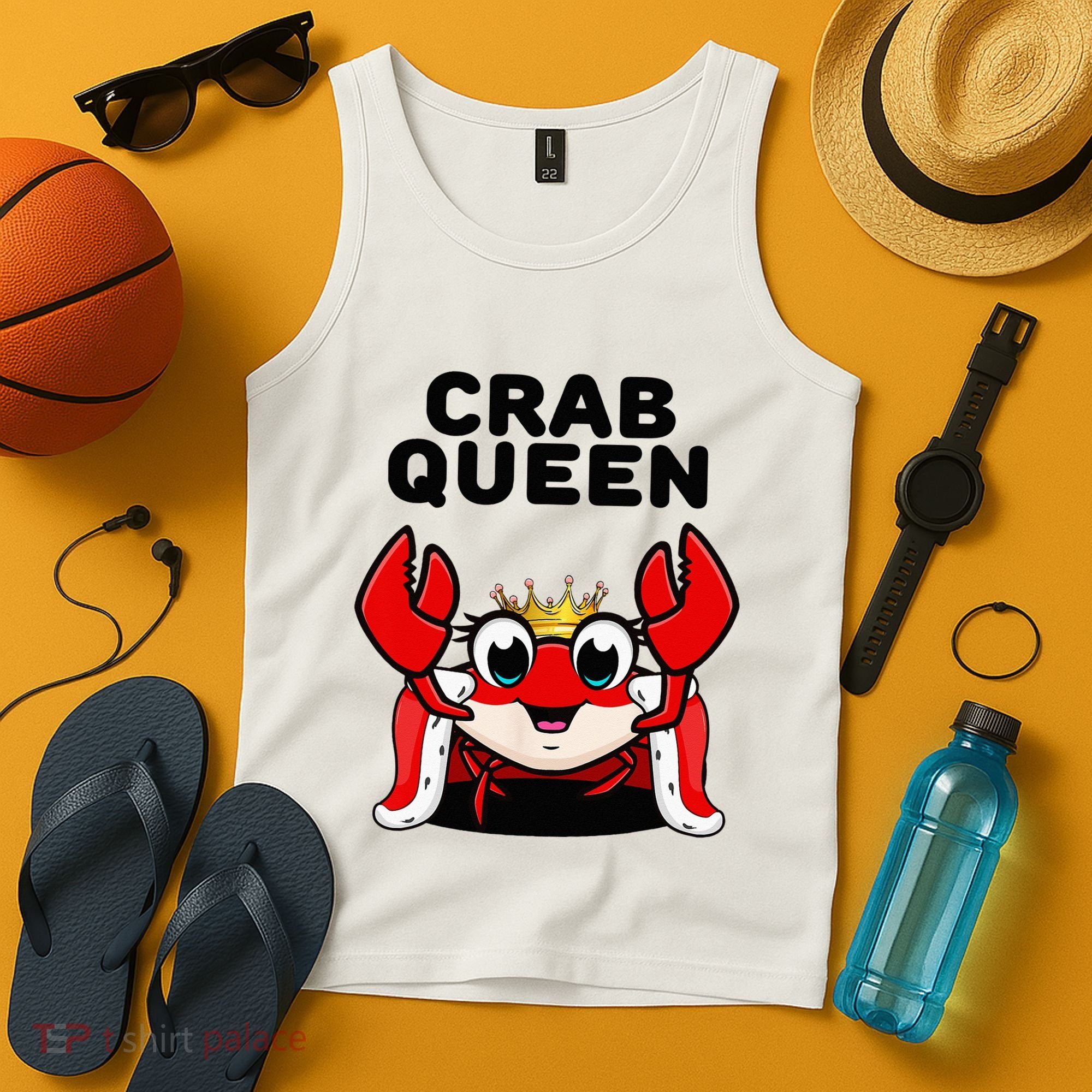 Crab Queen Crab Crab Tank Top