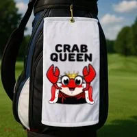 Crab Queen Crab Crab Golf Towel thumb 2