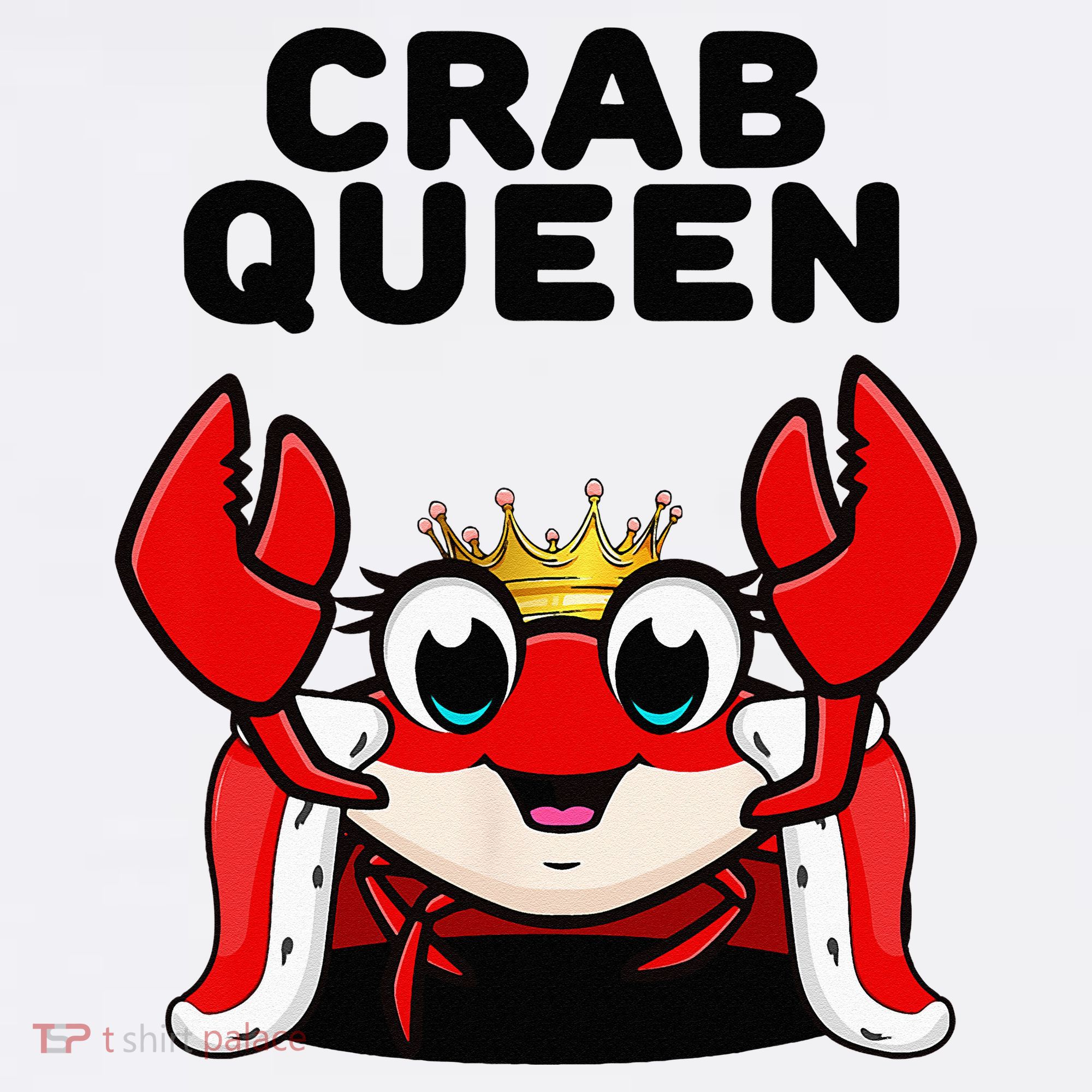 Crab Queen Crab Crab Golf Towel