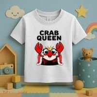 Crab Queen Crab Crab Toddler T-Shirt thumb 3