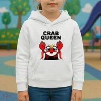 Crab Queen Crab Crab Kids Hoodie thumb 3